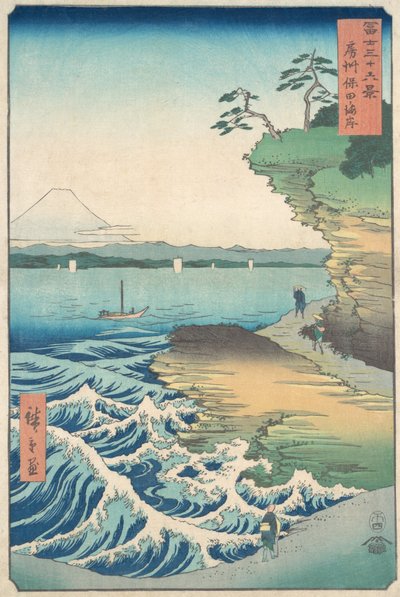 Seashore i Hoda, Province of Awa, 1858-59., 1858-59. af Ando Hiroshige