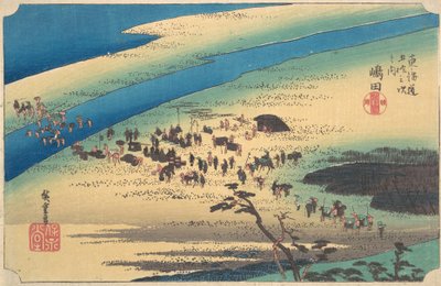 Shimada, Shun Oikawa? 1834. , myg. 1834. af Ando Hiroshige