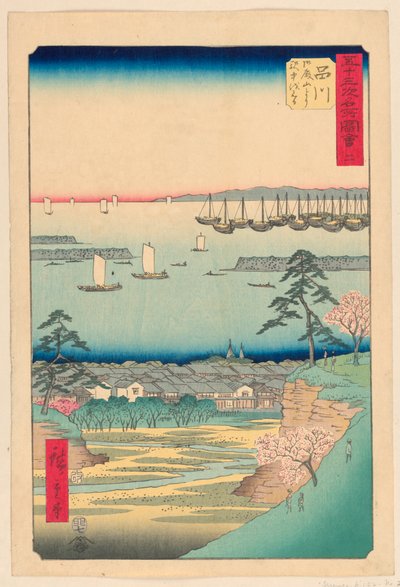 Shinagawa fra serien 53 Stations of Tokaido af Ando Hiroshige