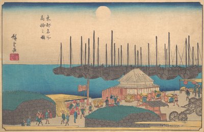 Tegning af Takanawa, ? 1841. , myg. 1841. af Ando Hiroshige