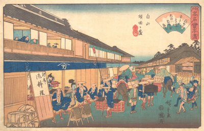 Tehus i Hakusen-distriktet, ca. 1835-42., ca. 1835-42. af Ando Hiroshige