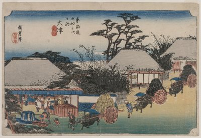 Tokaidoens treoghalvtreds stationer: Otsu, 1833-1834. af Ando Hiroshige