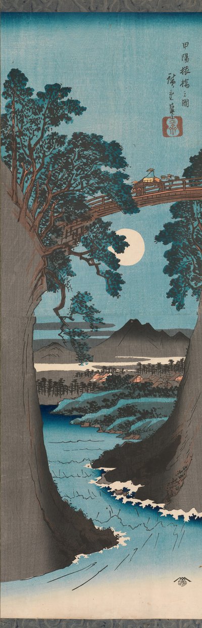 Möngke y B Science medlemsmøde P Rovinse Koyo Saruhashis figur, ikke? 1841-42. af Ando Hiroshige