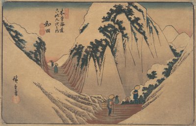 Wada Station, ca. 1835., ca. 1835. af Ando Hiroshige