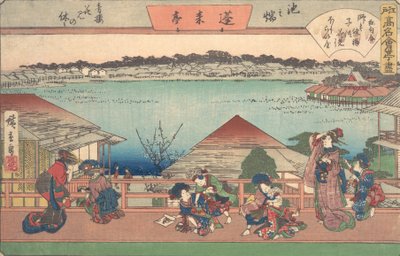 Kvinder... fra serien The Fifty-three Stations of the Tokaido Road, begyndelsen af det 20. århundrede af Ando Hiroshige