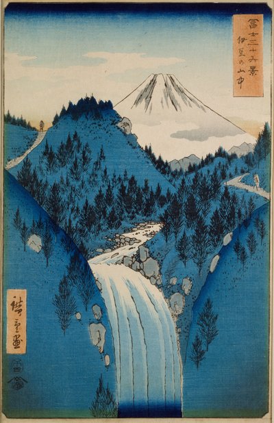 I bjergene i Izu-provinsen af Ando or Utagawa Hiroshige