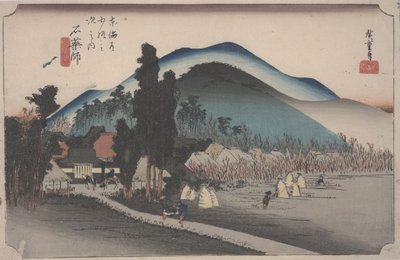 Ishiyakushi-templet af Ando or Utagawa Hiroshige