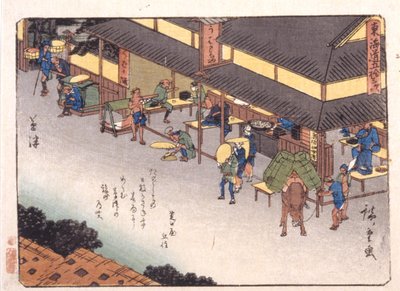 spøgelsesdrab af Ando or Utagawa Hiroshige