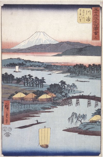 Kawasaki af Ando or Utagawa Hiroshige