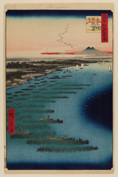 Minami-Shinagawa og Samezu-kysten af Ando or Utagawa Hiroshige