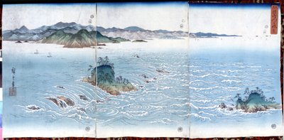 Når det kommer til bobler, SD. Hiroshige (1797-1858). af Ando or Utagawa Hiroshige