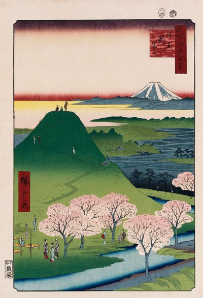 New Fuji, Meguro, fra serien "One Hundred Views of Famous Places in Edo" af Ando or Utagawa Hiroshige