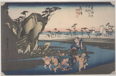 Okitsu floden af Ando or Utagawa Hiroshige