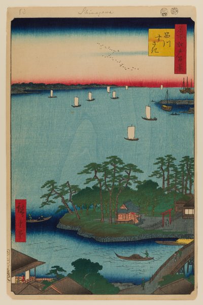 Shinagawa Susaki af Ando or Utagawa Hiroshige