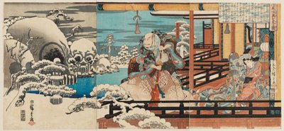 Taira no Kiyomori er født og d af SP af Ando or Utagawa Hiroshige