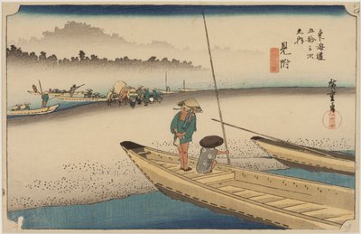 Tenryu floden af Ando or Utagawa Hiroshige