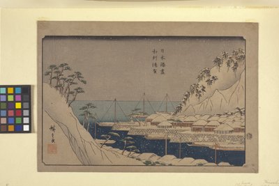 Uraga fra Japans havne af Ando or Utagawa Hiroshige
