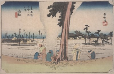 Vinterscene af Ando or Utagawa Hiroshige