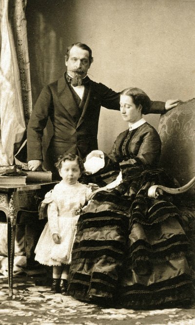 Kejser Napoléon III og hans familie af Andre Adolphe Eugene Disderi