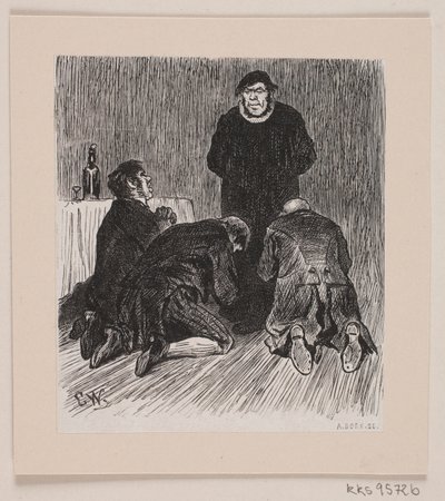 Illustration til "Kulbrænderen" af André Bork