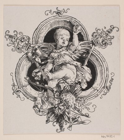 Titelblad og Vignet til en Udgave af "Faust", München 1884 af André Bork