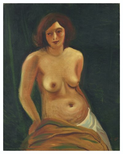 Buste af en siddende topløs kvinde af Andre Derain
