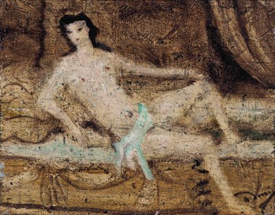 Nøgen liggende på en sofa af Andre Derain