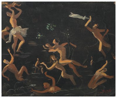 Nymfer i badet af Andre Derain