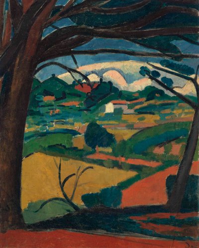 Landskab i Provence, Martigues af Andre Derain