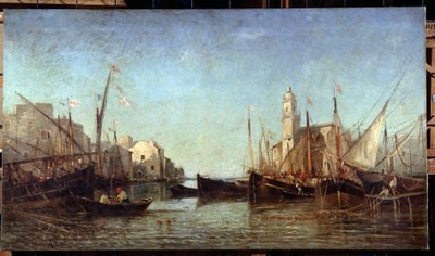 Udsigt over Martigues af André Maglione