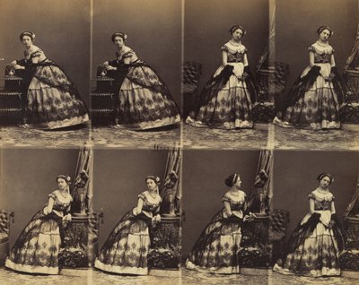 Clara Silvois, 1861. af Andre Adolphe Eugene Disderi