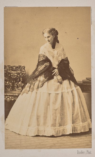 Hertuginde Sofia de Morny 1838-1896, født grevinde Trubetskaya, 1862. af Andre Adolphe Eugene Disderi