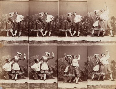 Eugenie Schlosser og Coralli, 1863. af Andre Adolphe Eugene Disderi