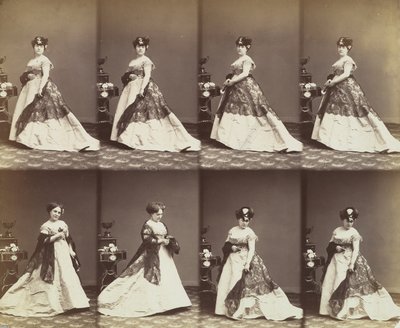 Louise Abigdon, 1866. af Andre Adolphe Eugene Disderi