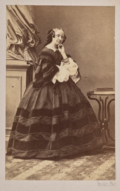 Portræt af ballerinaen Marie Taglioni 1804-1884, 1862. af Andre Adolphe Eugene Disderi
