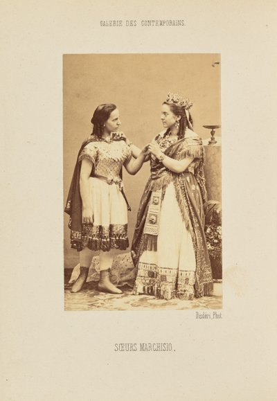 Marchisio-søstre af Andre Adolphe Eugene Disderi