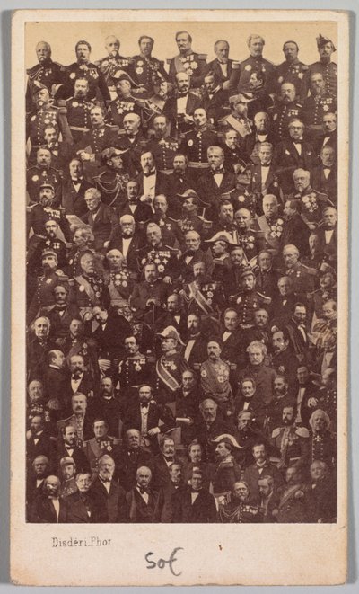 Uden titel franske militærhelte og politiske ledere, midten af 1860