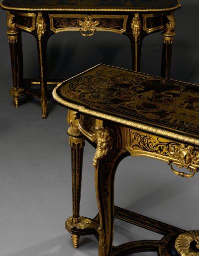 Matchende par Louis XIV moleborde, ca. 1710 af Andre Charles Boulle