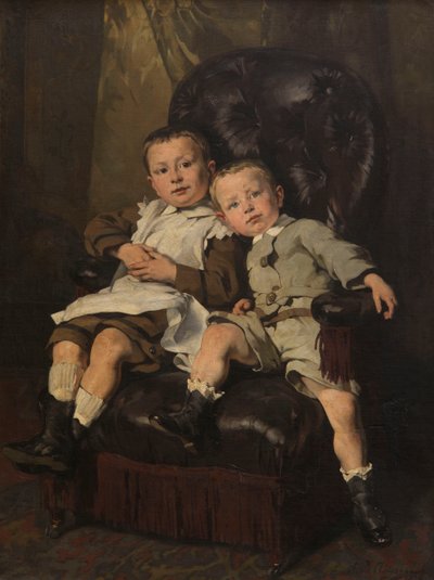 Paul og Edmond Roger, Stedbørn af maleren af Andre Cluysenaar