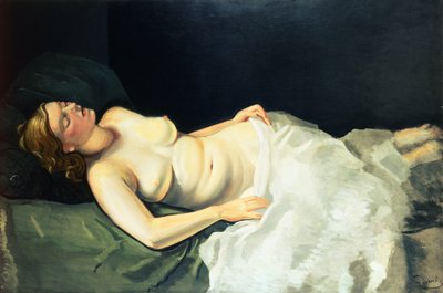 Blond nøgen sovende af Andre Derain