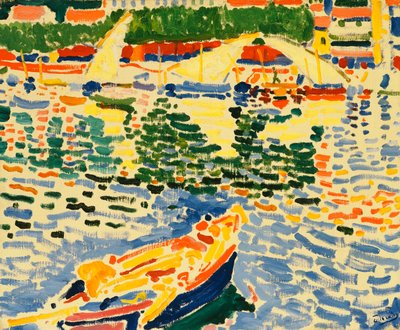 Både ved havnen i Collioure, ca. 1905 (olie på lærred) af Andre Derain