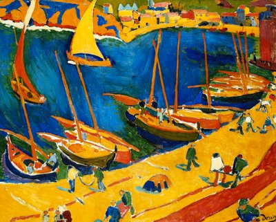 Collioure: Fiskerihavnen; Collioure: Le Port de Peche af Andre Derain