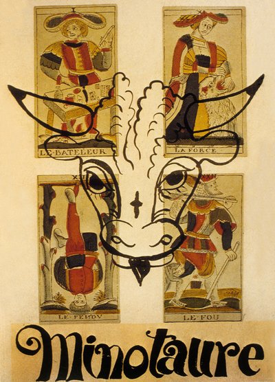 Forsiden af det franske surrealistiske magasin "Minotaure" af Andre Derain