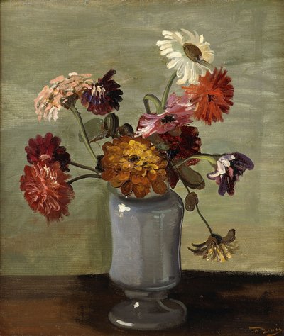 Blomster i en vase (olie på lærred) af Andre Derain