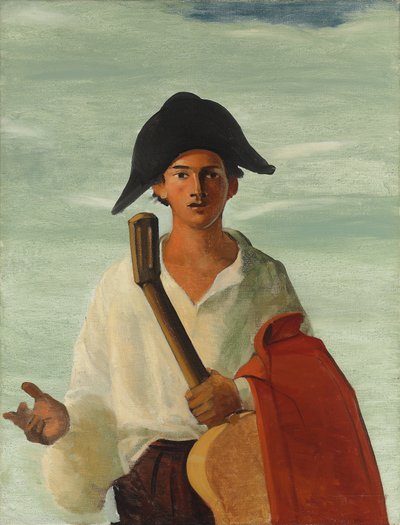 Harlekin holder en guitar, ca. 1930 (olie på lærred) af Andre Derain