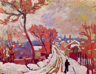 Landskab i sneen af Andre Derain