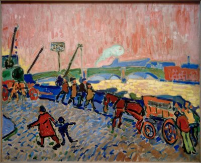 Themsens bredder (Les Quais de la Tamise) af Andre Derain
