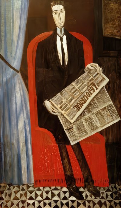 Portræt af en mand, som avisen ikke kender af Andre Derain