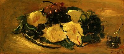Stilleben med frugt, ca. 1925 (olie på papir) af Andre Derain