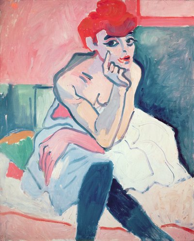 The Dancer, ca. 1910 (olie på lærred) af Andre Derain